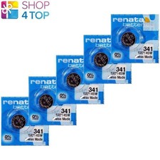 5 RENATA 341 SR714SW BATTERIES SILVER 1.55V WATCH BATTERY EXP 2026 NEW