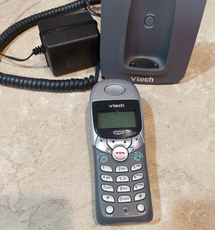 VTech Cordless Dual-Line PC Phone for Skype VoIP & TEL Line USB7100 NO BATTERIES - Image 2 of 4