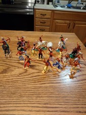 Timpo style,swoppet, cowboys and indians lot