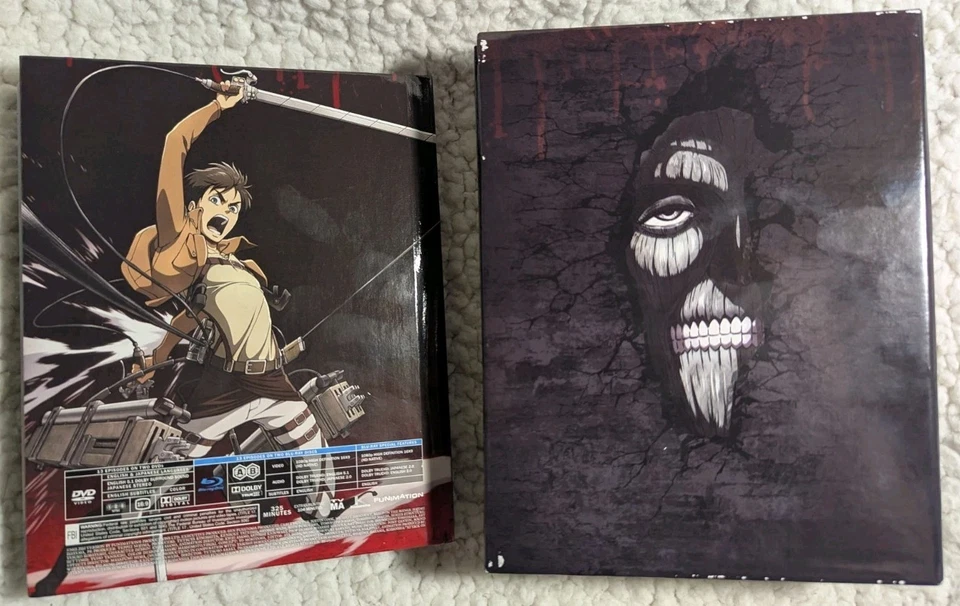 Attack On Titan Limited Edition Season 1 Part 1 & 2 Blu-ray/DVD Complete CIB LOT - Image 2 of 4
