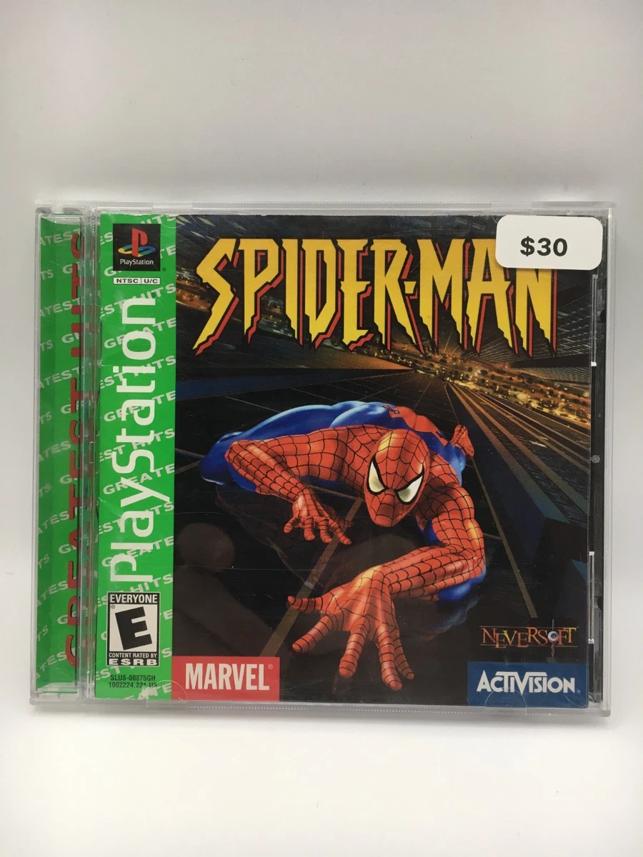 Jeu PS1 Spider-Man - état Correct, Pour Collection Ou Pour Jouer