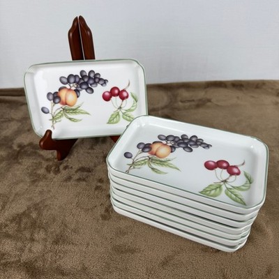 Royal Vale England Bone China Fruit Trinket Snack Pickle Dish Set of 8
