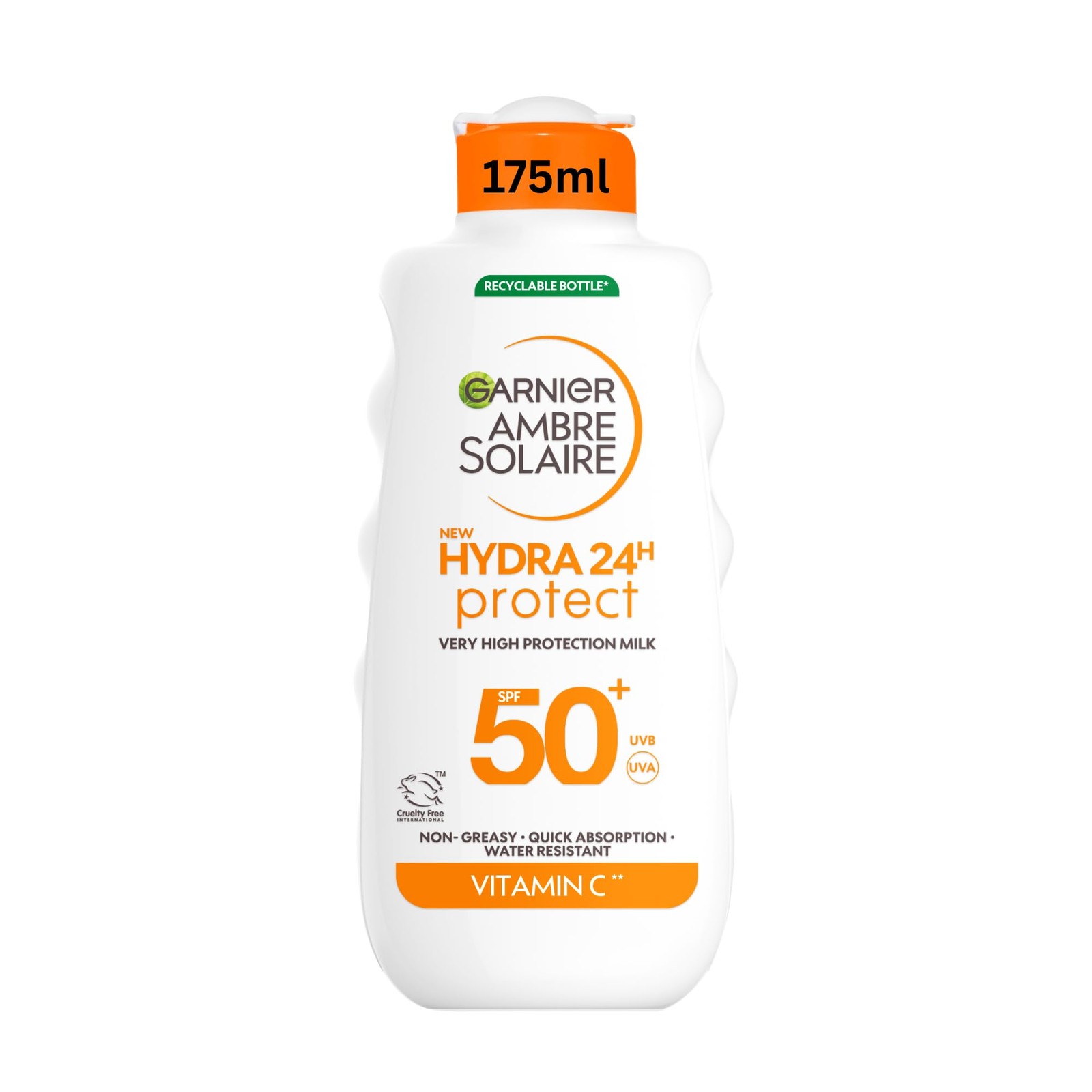 Garnier Ambre Solaire Sun Cream SPF 50+ Hydra 24 Hour Protect Sunscreen | With Vitamin C, High Protection UVB UVA, Hydrating Sun Lotion, Water Resistant, Fast Absorption - Image 2