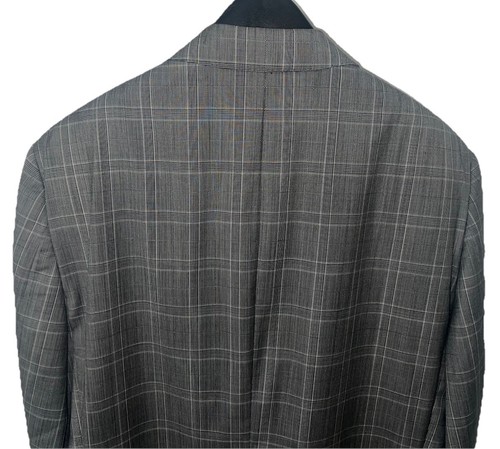 Z Zegna Ermenegildo Zegna Men's Luxury 2-Button MD Gray CK Plaid Suit - 56L - Picture 6 of 23