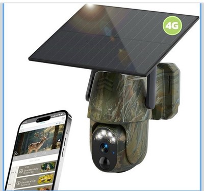 4G LTE Cellular Trail Camera, No Wifi Needed, Solar Powered, 2K Live Feed, Real-