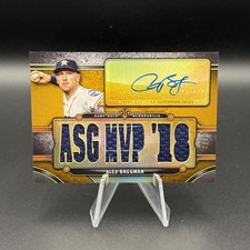 2020 Topps Triple Threads #TTAR-ABR5 Alex Bregman Patch Auto Relics Gold #/9
