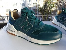 NEW BALANCE MS997RJ 997S sneaker uomo camoscio pelle turchese taglia 45,5 (UK11) nuove