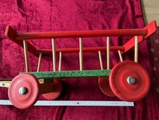 DDR Holzspielzeug Pferdewagen Kutschwagen
