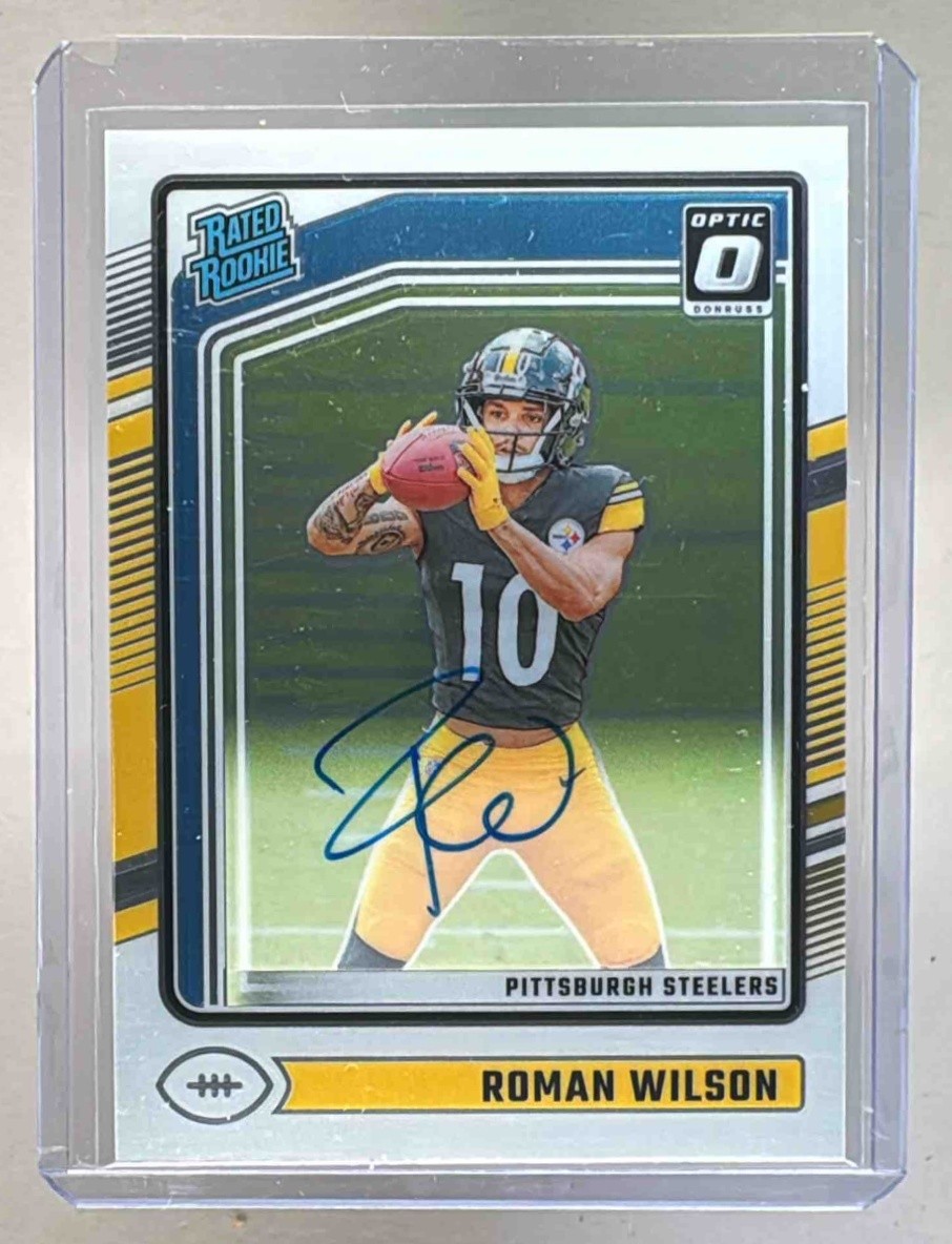 Roman Wilson 2024 Panini Donruss Optic #285 Rated Rookie RPS Auto /325