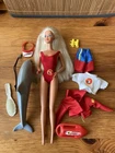 Mattel Barbie Baywatch Doll with Dolphin 90s Vintage With Accessories