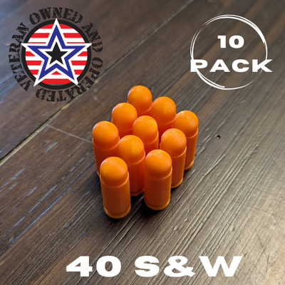 40 S&W Dummy Rounds, Snap Caps -- For Training **Made in USA (10 pack)