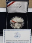 2005 Marine Corps 230th Anniversary Proof Silver Dollar - OGP - FREE SHIPPING!