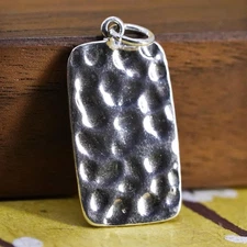 Vintage Silpada Sterling silver handmade pendant, 925 hammered tag charm