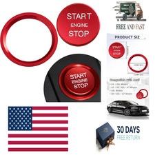Push Start Button Cover Car Engine Start Stop Push Botton Cover With Metal