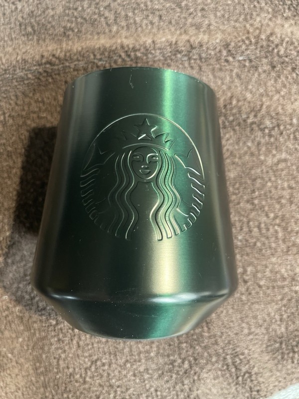 Starbucks Perfect Pour Latte Mug Green Stainless Steel Vacuum Insulated 12 oz