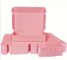 9pcs Pink Cardboard Gift & Mailing Boxes for Small Business Jewelry Display New