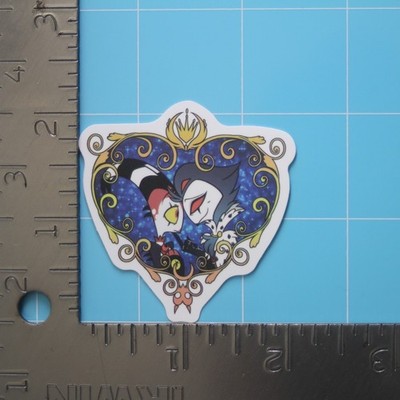 Helluva Boss Sticker (BLITZO & STOLAS) VivziePop Cartoon, Matte PVC Decal