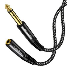 35mm to 3.5mm Headphone Adapter Cable 20ft TRS 1/4" to 1/8" Male Female