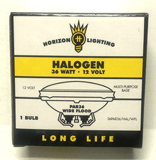 HORIZON LONG LIFE PAR36 LAMP 36 WATTS, 12V - 36PAR36/HAL/WFL-12V, UNIVERSAL BASE