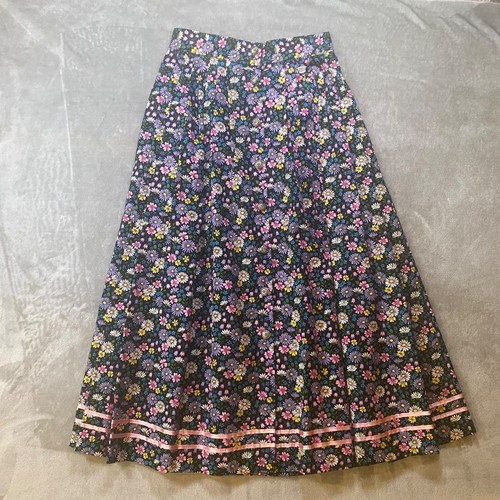 Hammerschmid Trachten Flowered Maxi Skirt Lagenlook Folk Cottagecore 38