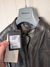 Image of Brand New Belstaff Outlaw Hand Waxed antique Black UK40/IT50/L Leather Jacket