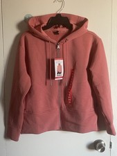 Dkny Nwt Womens Hoodie With Full Zipper  Pockets Size Xs Rose Color