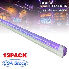 DJ Stage Halloween Blacklight Party Decoration Black Light 40W 4Ft UV LED Bar