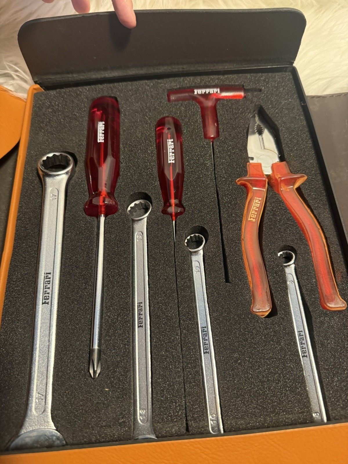 Ferrari Challenge Stradale Tool Kit in Leather Case 