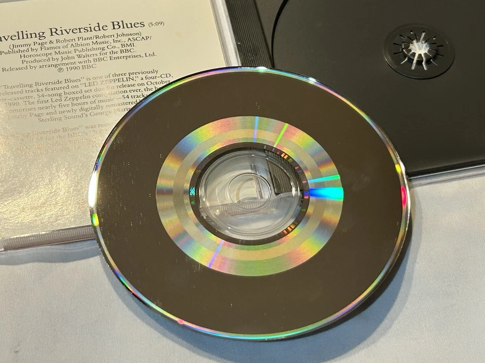 Led Zeppelin-Travelling Riverside Blues 1990 Promo CD Single-SRC-01 First Master Foto 4 de 4