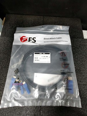 FS Q-4S28PC02 100G QSFP28 to 4X25G SFP28 7ft Passive Direct Attach Copper Cable
