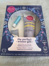 eos Limited Edition Holiday Set Lip Balm, Hand Body Cream Vanilla 8/1 fl oz