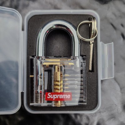 Supreme Transparent Lock EKB-504 Clear Padlock FW17 Box Logo/Bogo