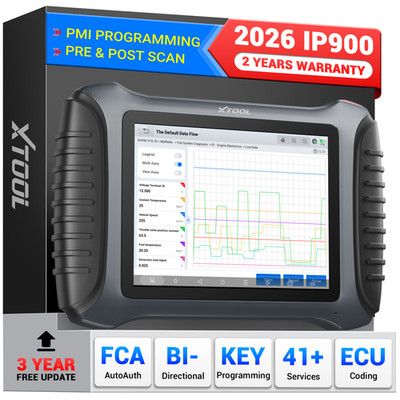 XTOOL IP900 Car OBD2 Scanner Diagnostic Tool ECU Coding 3-Year Free Upgrate PMI