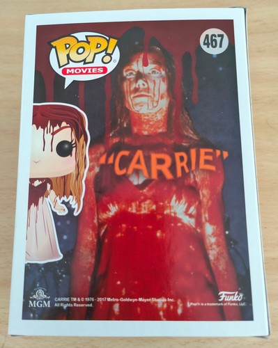 FUNKO POP! MOVIES CARRIE (BLOODY) #467 - WITH PROTECTOR - VERY RARE.... - Imagen 3 de 6