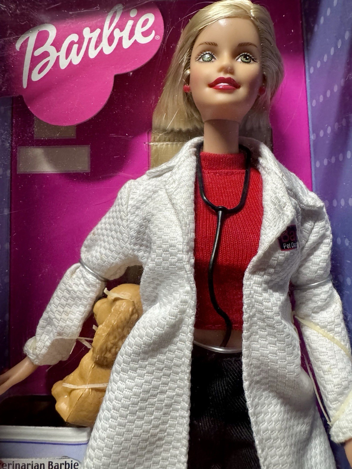 Barbie Pet Doctor Doll NRFB Mattel Career Vet w/ Puppy Acces