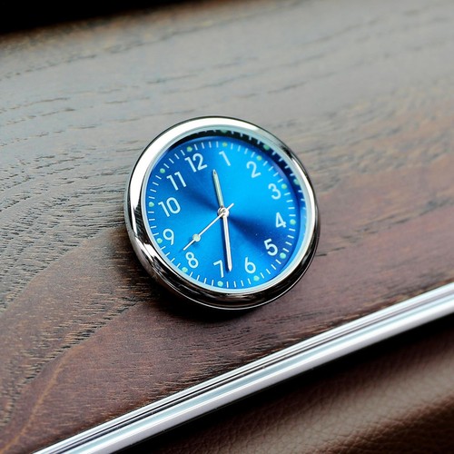 Classic Car Dashboard Clock Glowing Analog Clock Watch Adhesive For Vehicle - Picture 3 of 17