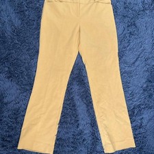 Yellow casual trousers with front