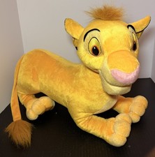 Disney Hasbro The Lion King Simba Jumbo Large Plush Stuffed Animal Doll Toy 2002