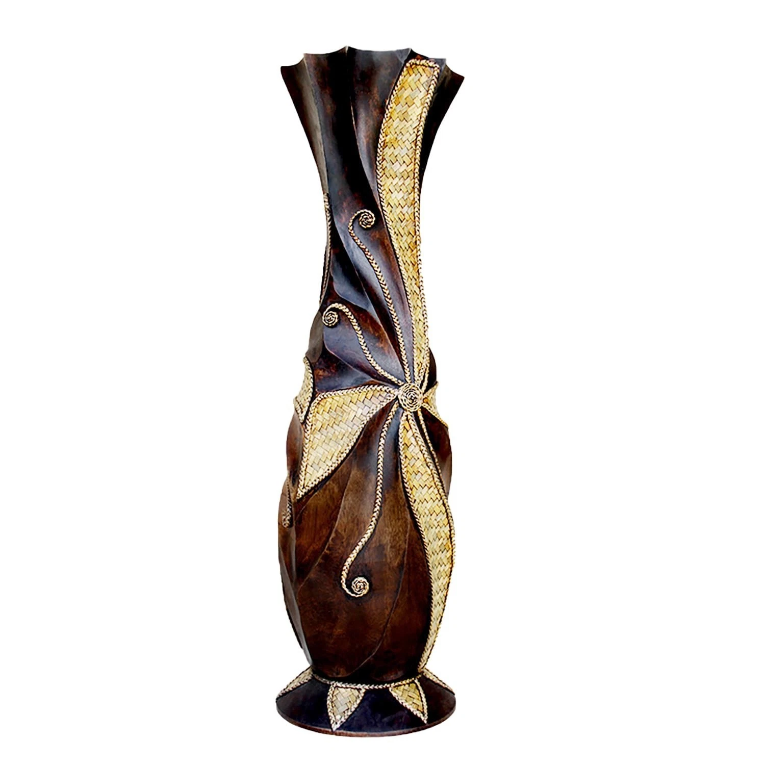 32'' Extra Large Tall Floor Vase, Solid Wood Decorative Floor Vases with Wide...
Opens in a new wind