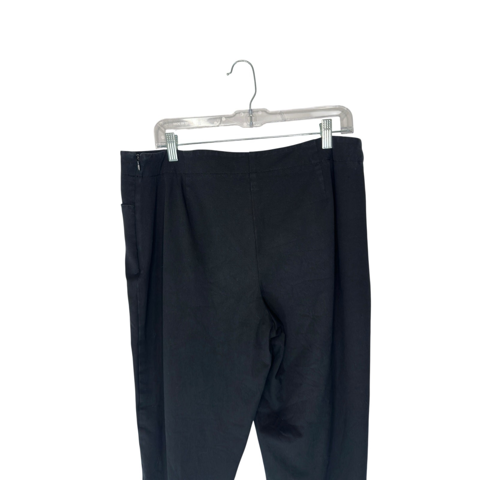 Talbots Capri Pants Heritage Black Basic Side Zip… - image 6