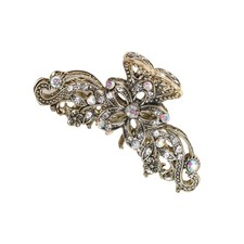 Fancy Hair Claw Jaw Clips Pins For Womens, Vintage Rhinestone Crystal Flowers...