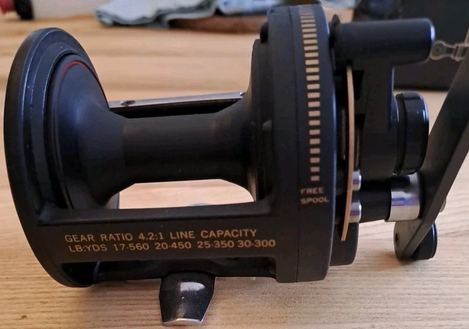 neue Multirolle Silstar Graphite TG 36 Made in Taiwan Trolling Reel Unbenutzt - Bild 3 von 4