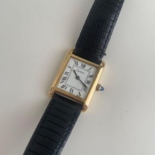 Rare Cartier Pre-Must Tank SM 1970s US Market Manual Wind Bullet Crown Accurate