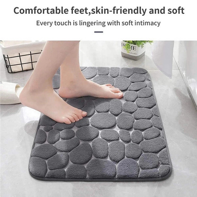 #ad Super Water Absorbent Soft Memory Foam Bath Mat Non Slip Bathroom Shower Rug $7.65