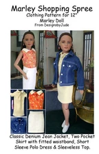 Shopping Spree Doll Clothes Sewing Pattern 12" Marley Wentworth, Tonner