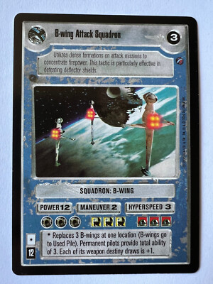 Star Wars CCG Death Star II B-Wing Attack Squadron SWCCG LP/NM