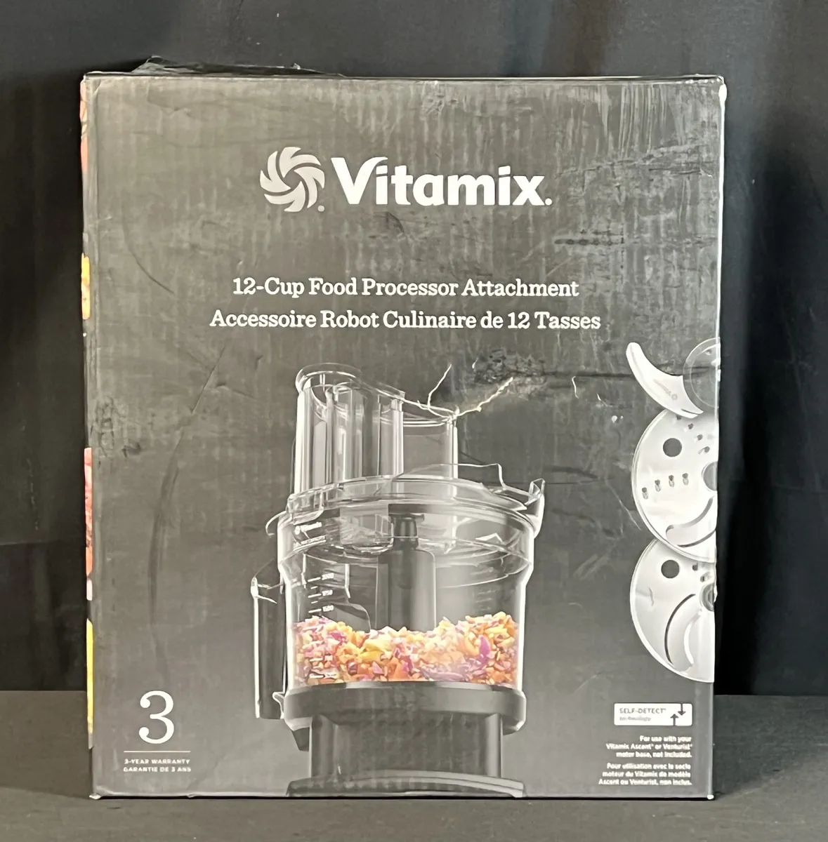 Vitamix Ascent 12 Cup Clear/Black Food Processor Attachment 067591