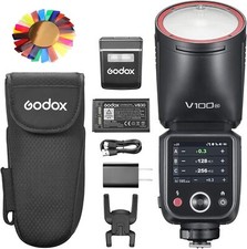 Godox V100N V100-N 2.4G TTL Round Head Camera Flash Speedlite for Nikon Cameras