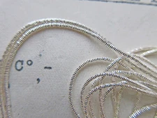AmazinAUTHENTIC FRENCH Vintage Silver Metal Thread Check Purl Bullion Embroidery
