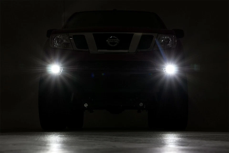 Rough Country For Nissan LED Fog Light Kit Black Series 05-19 Frontier Foto 4 de 4